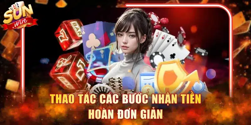 Thao tác các bước nhận tiền hoàn đơn giản