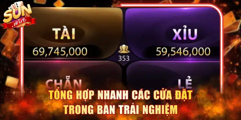 Tổng hợp nhanh các cửa đặt trong bàn trải nghiệm